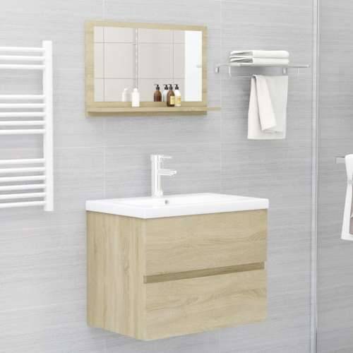Kupaonsko ogledalo boja hrasta 60x10,5x37 cm konstruirano drvo - sonoma hrast 60 x 10.5 x 37 cm 1 Cijena