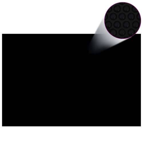 Plutajući PE solarni pokrov za bazen 600 x 400 cm crno-plavi - Crna i plava 600 x 400 cm 200 μm 1 Cijena