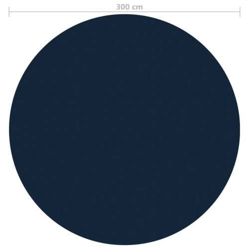 Plutajući PE solarni pokrov za bazen 300 cm crno-plavi Cijena