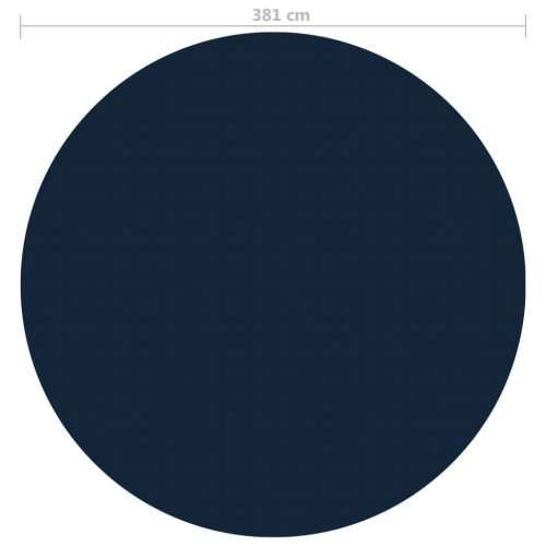 Plutajući PE solarni pokrov za bazen 381 cm crno-plavi Cijena