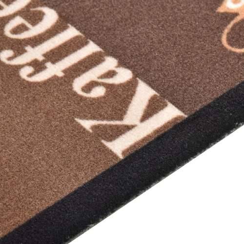 Kuhinjski tepih s uzorkom kave perivi smeđi 45 x 150 cm Cijena