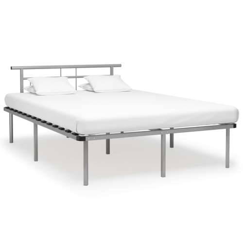 Okvir za krevet sivi metalni 140 x 200 cm