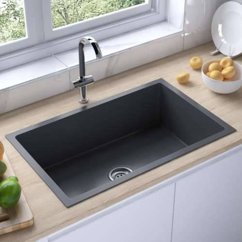 Ručno rađeni kuhinjski sudoper crni od nehrđajućeg čelika Cijena