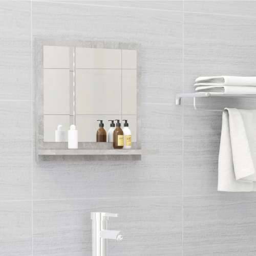 Kupaonsko ogledalo boja betona 40x10,5x37 cm konstruirano drvo - Beton siva 40 x 10.5 x 37 cm 1 Cijena
