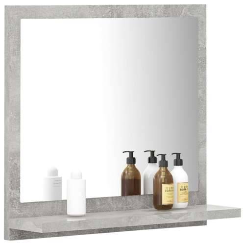 Kupaonsko ogledalo boja betona 40x10,5x37 cm konstruirano drvo - Beton siva 40 x 10.5 x 37 cm 1 Cijena