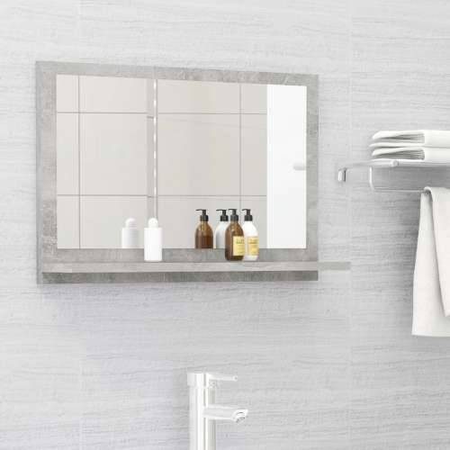 Kupaonsko ogledalo boja betona 60x10,5x37 cm konstruirano drvo - Beton siva 60 x 10.5 x 37 cm 1 Cijena