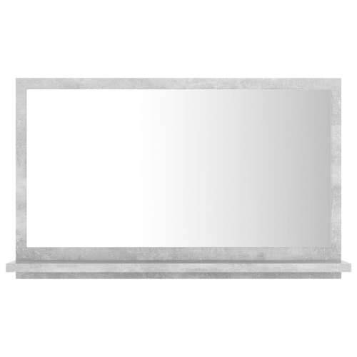 Kupaonsko ogledalo boja betona 60x10,5x37 cm konstruirano drvo - Beton siva 60 x 10.5 x 37 cm 1 Cijena