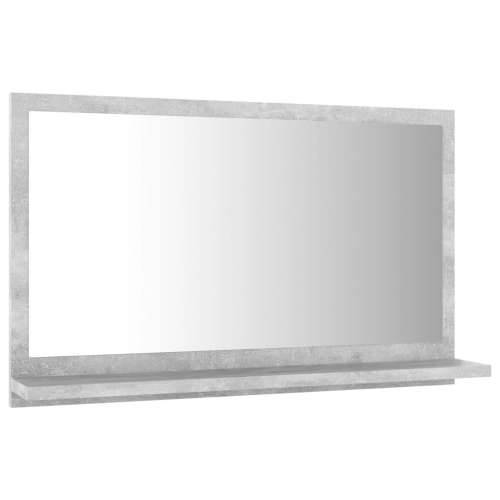 Kupaonsko ogledalo boja betona 60x10,5x37 cm konstruirano drvo - Beton siva 60 x 10.5 x 37 cm 1 Cijena