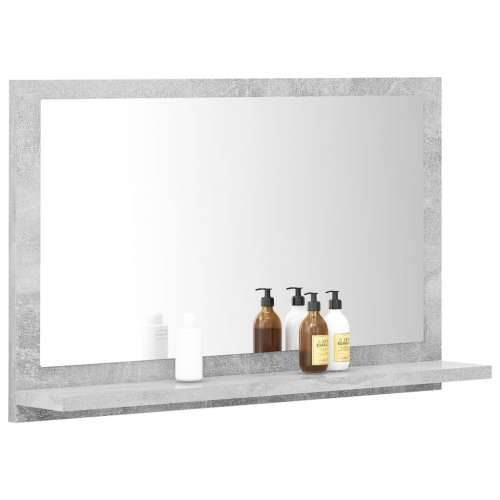 Kupaonsko ogledalo boja betona 60x10,5x37 cm konstruirano drvo - Beton siva 60 x 10.5 x 37 cm 1 Cijena