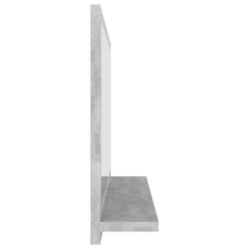 Kupaonsko ogledalo boja betona 60x10,5x37 cm konstruirano drvo - Beton siva 60 x 10.5 x 37 cm 1 Cijena