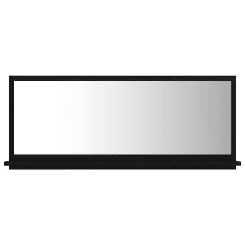 Kupaonsko ogledalo crno 90 x 10,5 x 37 cm konstruirano drvo - Crna 90 x 10.5 x 37 cm 1 Cijena