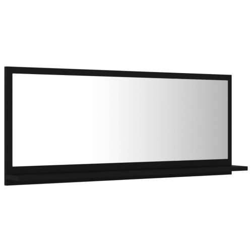 Kupaonsko ogledalo crno 90 x 10,5 x 37 cm konstruirano drvo - Crna 90 x 10.5 x 37 cm 1 Cijena