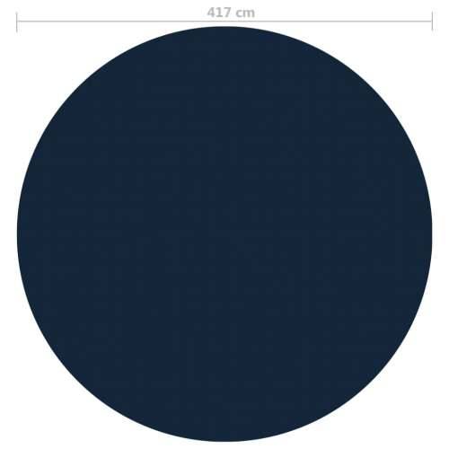 Plutajući PE solarni pokrov za bazen 417 cm crno-plavi Cijena