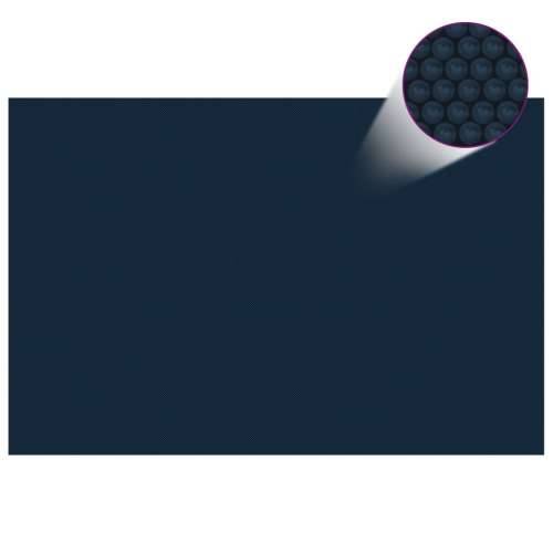 Plutajući PE solarni pokrov za bazen 300 x 200 cm crno-plavi Cijena