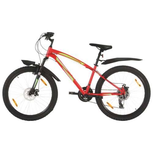 Brdski bicikl 21 brzina kotači od 26 ” okvir od 36 cm crveni