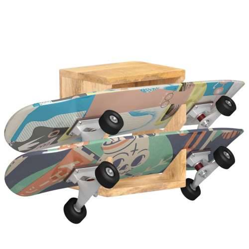 Zidni držač za skateboarde 25 x 20 x 30 cm masivno drvo manga Cijena