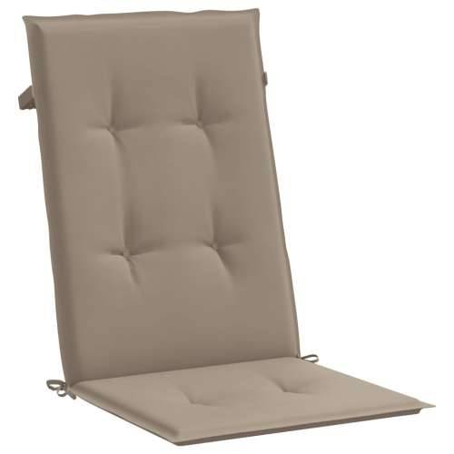 Jastuci za vrtne stolice 6 kom smeđesivi 120x50x3 cm od tkanine Cijena