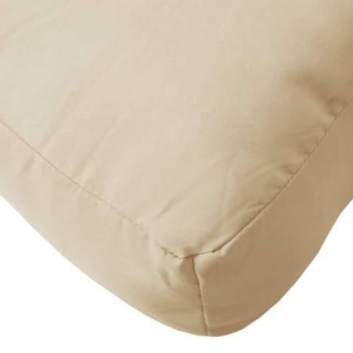 Jastuk za palete bež 58 x 58 x 10 cm od tkanine Cijena