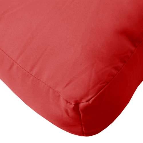 Jastuk za palete crveni 58 x 58 x 10 cm od tkanine Cijena