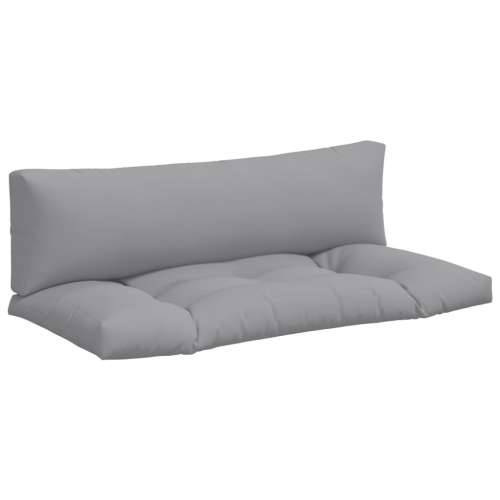 Jastuci za palete 2 kom sivi od tkanine Cijena