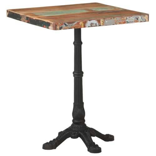 Bistro stolić 60 x 60 x 76 cm od masivnog obnovljenog drva   - 1 masivno obnovljeno drvo Četvrtasto 4 legs Cijena
