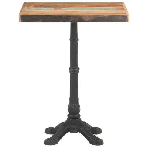 Bistro stolić 60 x 60 x 76 cm od masivnog obnovljenog drva   - 1 masivno obnovljeno drvo Četvrtasto 4 legs Cijena