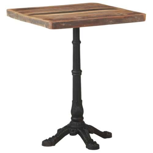 Bistro stolić 60 x 60 x 76 cm od masivnog obnovljenog drva   - 1 masivno obnovljeno drvo Četvrtasto 4 legs Cijena