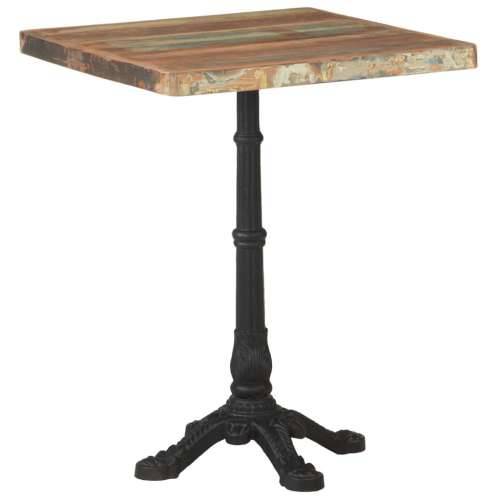 Bistro stolić 60 x 60 x 76 cm od masivnog obnovljenog drva   - 1 masivno obnovljeno drvo Četvrtasto 4 legs Cijena