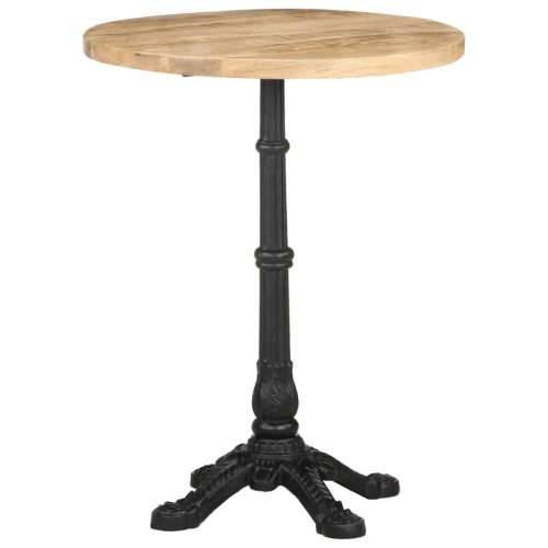 Bistro stolić Ø 60 x 76 cm od grubog drva manga - 1 grubo drvo manga Okruglo 4 legs Cijena