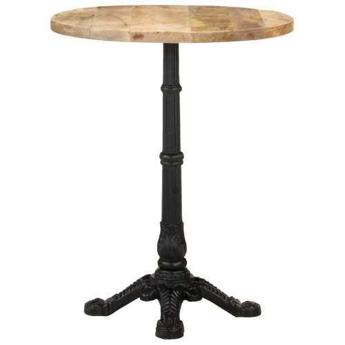 Bistro stolić Ø 60 x 76 cm od grubog drva manga - 1 grubo drvo manga Okruglo 4 legs Cijena