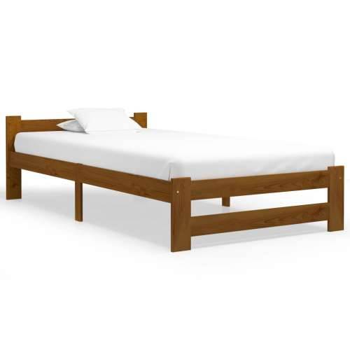 Okvir za krevet od masivne borovine boja meda 90 x 200 cm - boja meda 90 x 200 cm Cijena