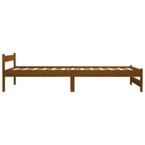 Okvir za krevet od masivne borovine boja meda 90 x 200 cm - boja meda 90 x 200 cm Cijena