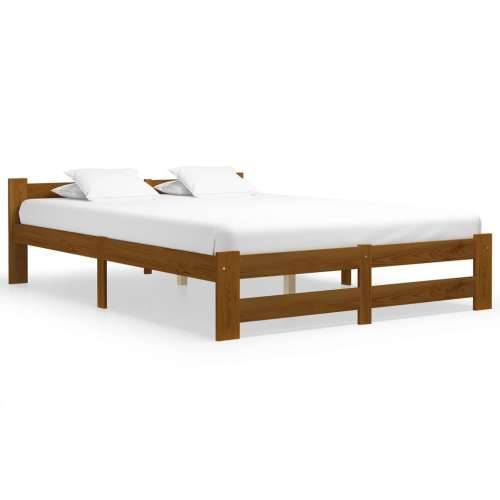 Okvir za krevet od masivne borovine boja meda 120 x 200 cm - boja meda 120 x 200 cm Cijena