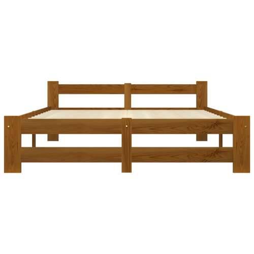 Okvir za krevet od masivne borovine boja meda 120 x 200 cm - boja meda 120 x 200 cm Cijena