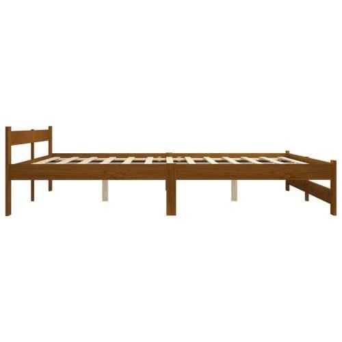 Okvir za krevet od masivne borovine boja meda 120 x 200 cm - boja meda 120 x 200 cm Cijena