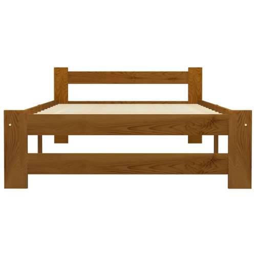 Okvir za krevet od masivne borovine boja meda 100 x 200 cm - boja meda 100 x 200 cm Cijena