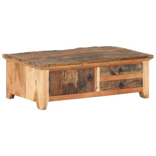 Stolić za kavu 90 x 50 x 31 cm od masivnog obnovljenog drva Cijena