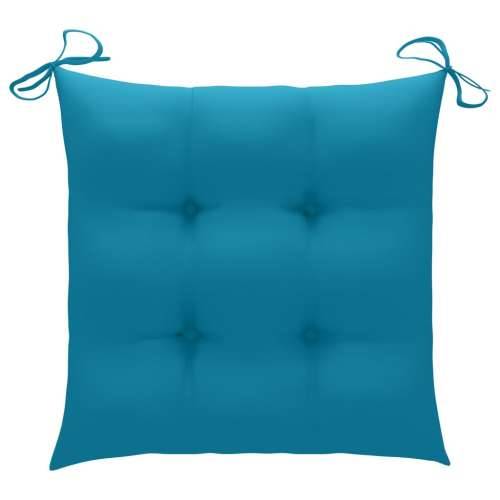 Jastuci za stolice 2 kom plavi 50 x 50 x 7 cm od tkanine Cijena