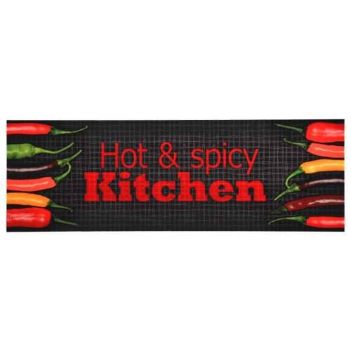 Kuhinjski tepih s natpisom Hot & Spicy perivi 60 x 300 cm Cijena