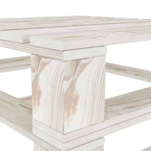 Vrtni stolovi od paleta 2 kom bijeli drveni Cijena