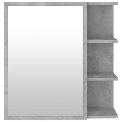 Kupaonski ormarić s ogledalom boja betona 62,5x20,5x64cm drveni - Beton siva 1 Cijena