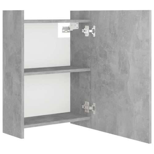 Kupaonski ormarić s ogledalom boja betona 62,5x20,5x64cm drveni - Beton siva 1 Cijena