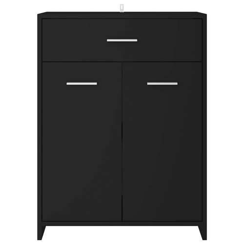 Kupaonski ormarić crni 60 x 33 x 80 cm konstruirano drvo - Crna 1 Cijena