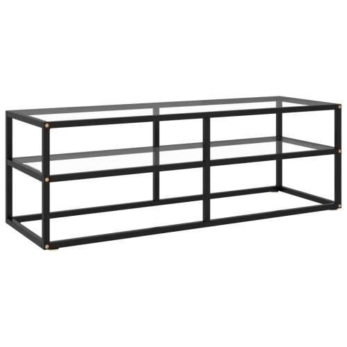 TV ormarić crni s kaljenim staklom 120 x 40 x 40 cm - *Transparent*an 1 120 cm Cijena