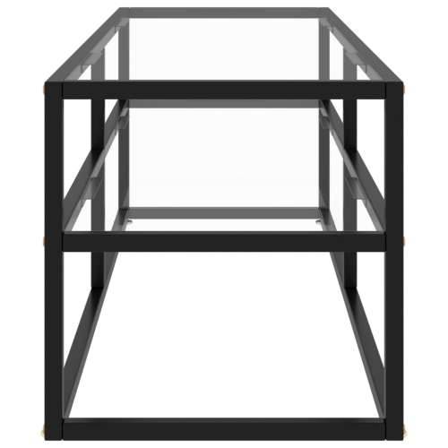 TV ormarić crni s kaljenim staklom 120 x 40 x 40 cm - *Transparent*an 1 120 cm Cijena