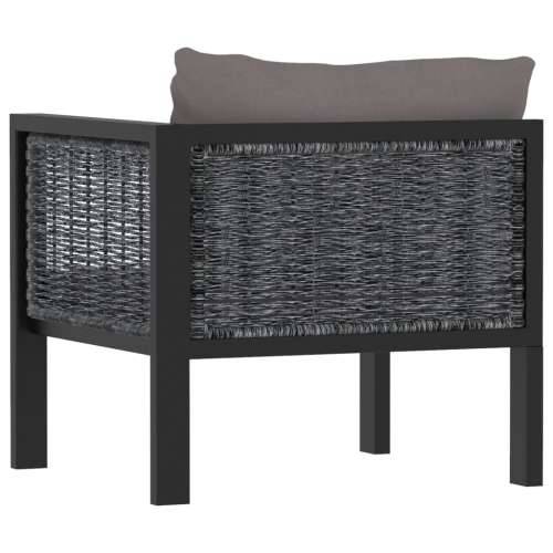 Modularna kutna sofa od poliratana s lijevim naslonom antracit  - Antracit 1 Lijeva kutna sofa s 1 jastukom za naslon Cijena