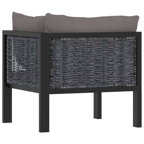 Modularna kutna sofa od poliratana s lijevim naslonom antracit - Antracit 1 Lijeva kutna sofa s 2 jastuka za naslon Cijena