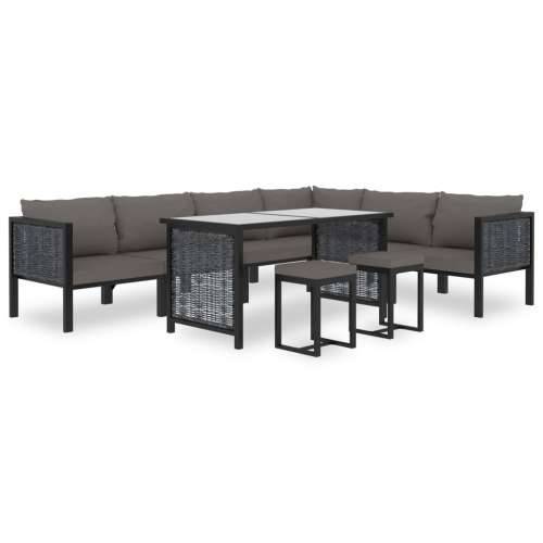 Modularna kutna sofa od poliratana s lijevim naslonom antracit - Antracit 1 Lijeva kutna sofa s 2 jastuka za naslon Cijena