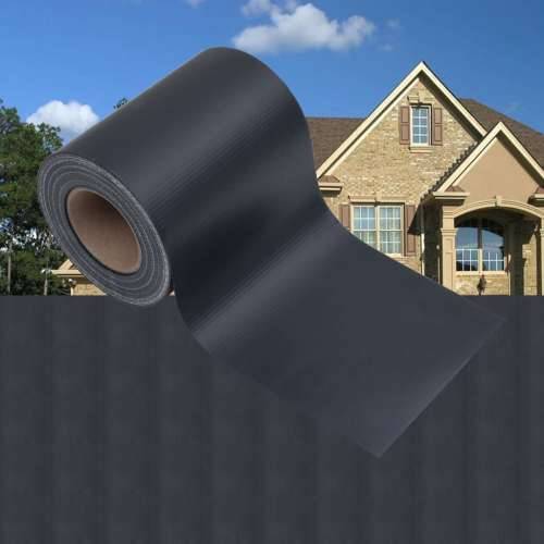 Vrtni zaslon za privatnost PVC 35 x 0,19 m mat tamnosivi Cijena