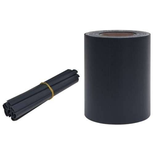 Vrtni zaslon za privatnost PVC 35 x 0,19 m mat tamnosivi Cijena